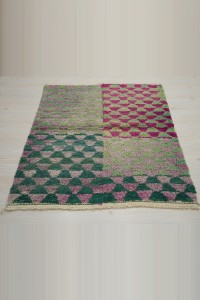 Lilac Green Konya Ceki Tulu Rug 111,138 - Turkish Kilim Rug  $i