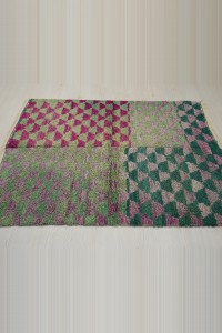 Lilac Green Konya Ceki Tulu Rug 111,138 - Turkish Kilim Rug  $i