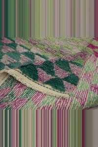 Lilac Green Konya Ceki Tulu Rug 111,138 - Turkish Kilim Rug  $i