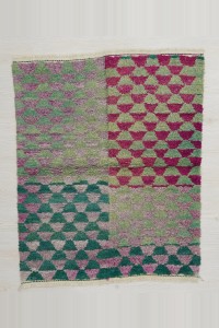 Turkish Kilim Rug Lilac Green Konya Ceki Tulu Rug 111,138