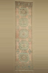 Turkish Rug Runner Long Bedside Oushak Runner Rug 3x12 Feet 93,358