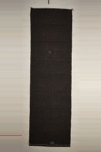 Goat Hair Rug Long Natural Brown Goat Hair Kilim Rug 4x14 124,418