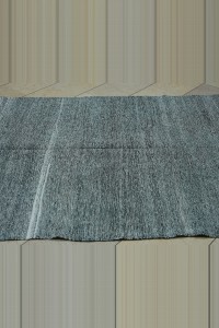 Long Size Turkish Gray Kilim Rug 5x9   145,287 - Grey Turkish Rug  $i