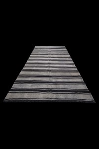Long Size Turkish striped Kilim rug 6x11 Feet 176,336 - Turkish Natural Rug $i