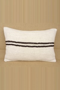Turkish Kilim Pillow Lumbar Hemp Kilim Pillow Cover,16'x24' inch  60,40