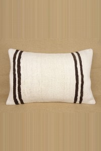 Turkish Kilim Pillow Lumbar Hemp Kilim Pillow Cover,16'x24' inch 60,40