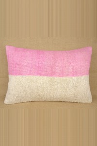 Turkish Kilim Pillow Lumbar Hemp Kilim Pillow Cover,16'X24' inch  60,40