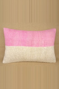 Turkish Kilim Pillow Lumbar Hemp Kilim Pillow Cover,16'X24' inch  60,40