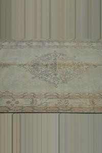 Mid Century Modern Turkish Carpet Rug 6x10 170,295 - Oushak Rug $i