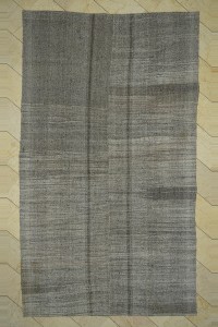 Grey Turkish Rug Mid Century Modern Turkish Gray Rug 7x12  212,359