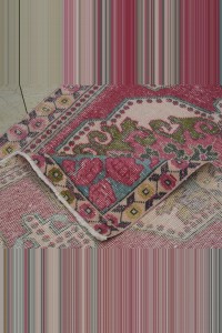 Mid century Oushak Area Rug 4x7 128,211 - Turkish Carpet Rug  $i