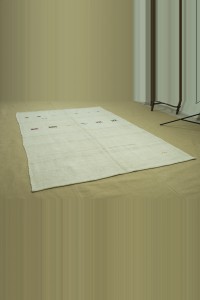 Midcentury Hemp Area Rug 5x8 Feet 150,246 - Turkish Hemp Rug $i