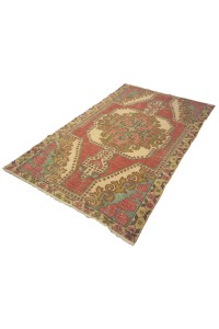 Midcentury Oushak Area Rug 4x7 128,211 - Turkish Carpet Rug  $i