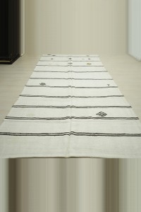Minimalist Decor Hemp Kilim Rug 6x12 Feet 188,374 - Turkish Hemp Rug  $i