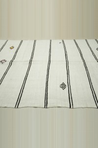 Minimalist Decor Hemp Kilim Rug 6x12 Feet 188,374 - Turkish Hemp Rug  $i