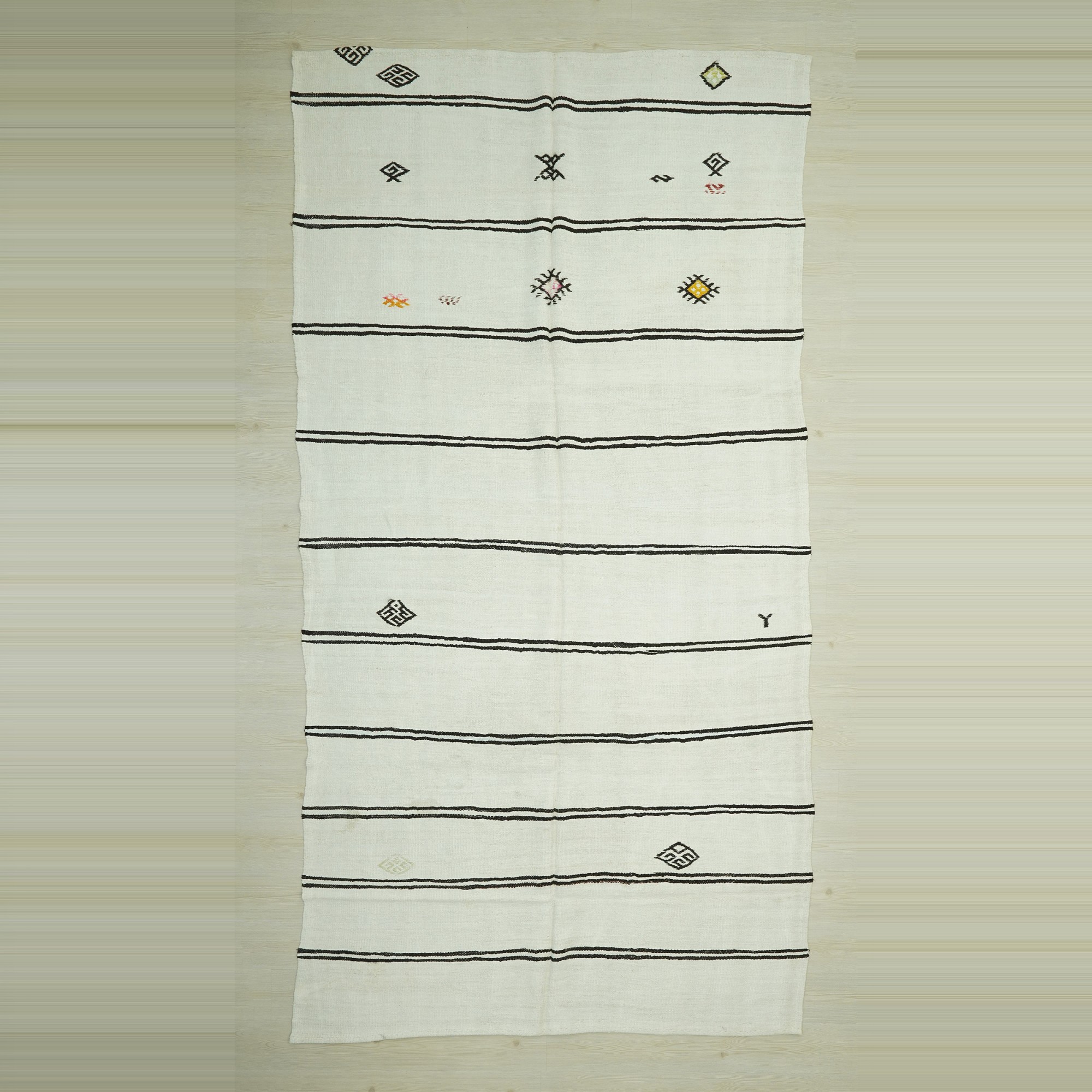 Minimalist Decor Hemp Kilim Rug 6x12 Feet 188,374 - Turkish Hemp Rug