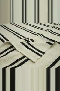 Minimalist Decor Organic Hemp Kilim Rug 7x12 214,376 - Turkish Hemp Rug $i