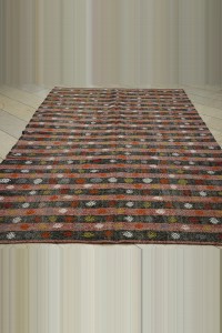 Minimalist Decor Striped Kilim Rug 7x10  200,300 - Turkish Kilim Rug  $i