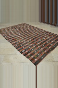 Minimalist Decor Striped Kilim Rug 7x10  200,300 - Turkish Kilim Rug  $i
