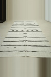 Minimalist Decor Vintage Hemp Rug 6x11 Feet 185,342 - Turkish Hemp Rug  $i