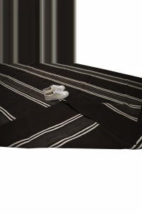 Modern Black And White Turkish Kilim rug 7x12 Feet  215,370 - Goat Hair Rug  $i