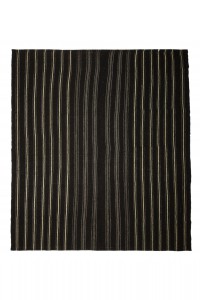 Goat Hair Rug Modern Striped Vintage Turkish Kilim Rug 8x9 Feet  250,277