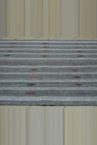 Modern Turkish Grey Rug 6x9 Feet 184,263 - Grey Turkish Rug  $i