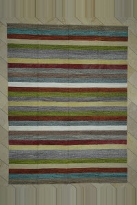 Grey Turkish Rug Modern Turkish Kilim Rug 9x12 282,372