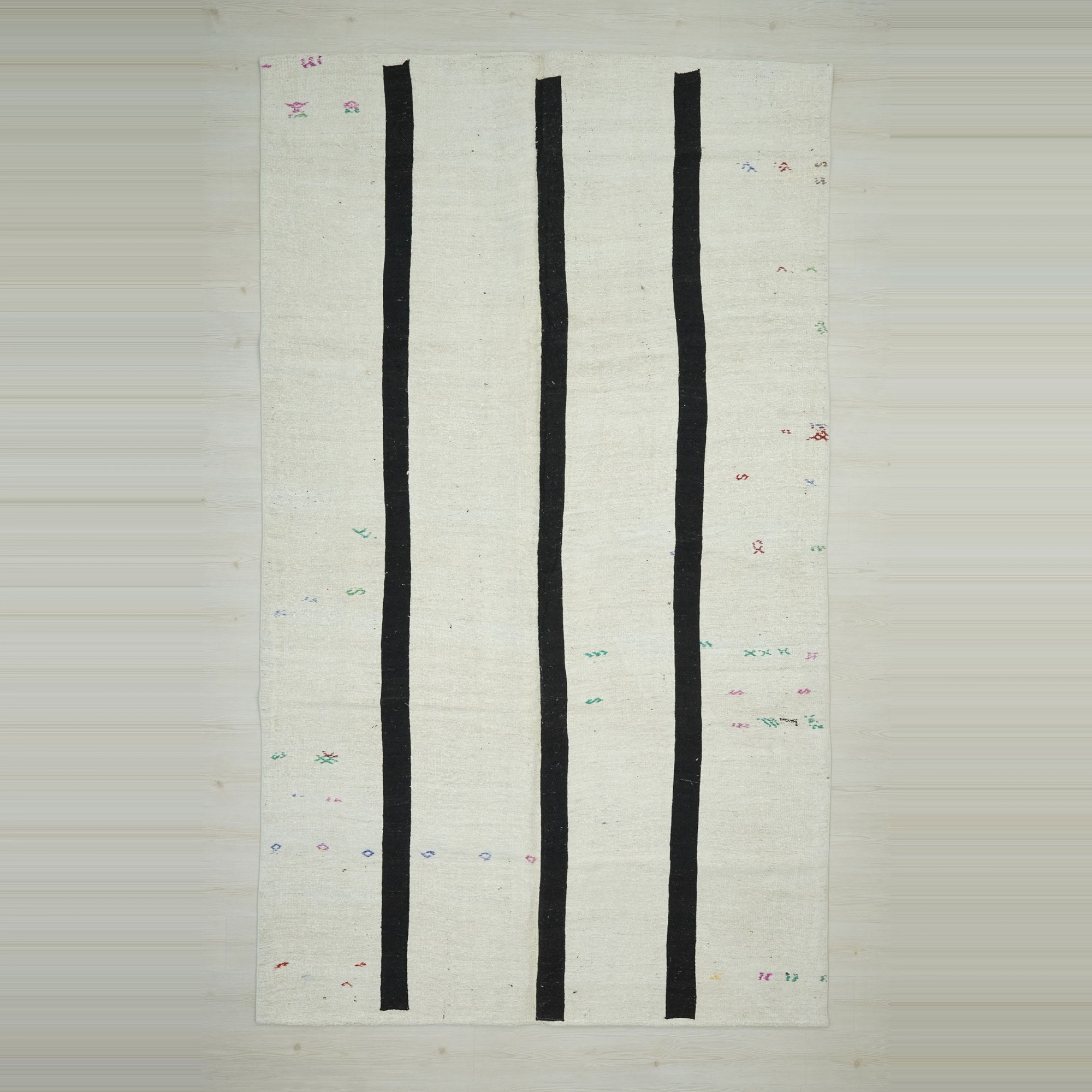 Modern Vintage Hemp Kilim Rug 7x11 Feet 206,348 - Turkish Hemp Rug