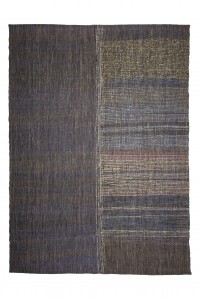 Multi Colors Flat Weave Kilim Rug 8x11 Feet 235,327 - Grey Turkish Rug  $i
