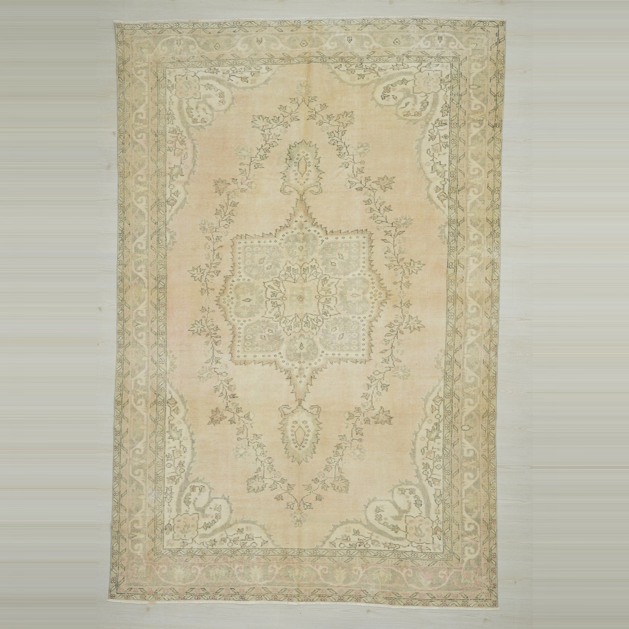 Muted Colors Oushak Carpet Rug 7x11 206,319 - Oushak Rug