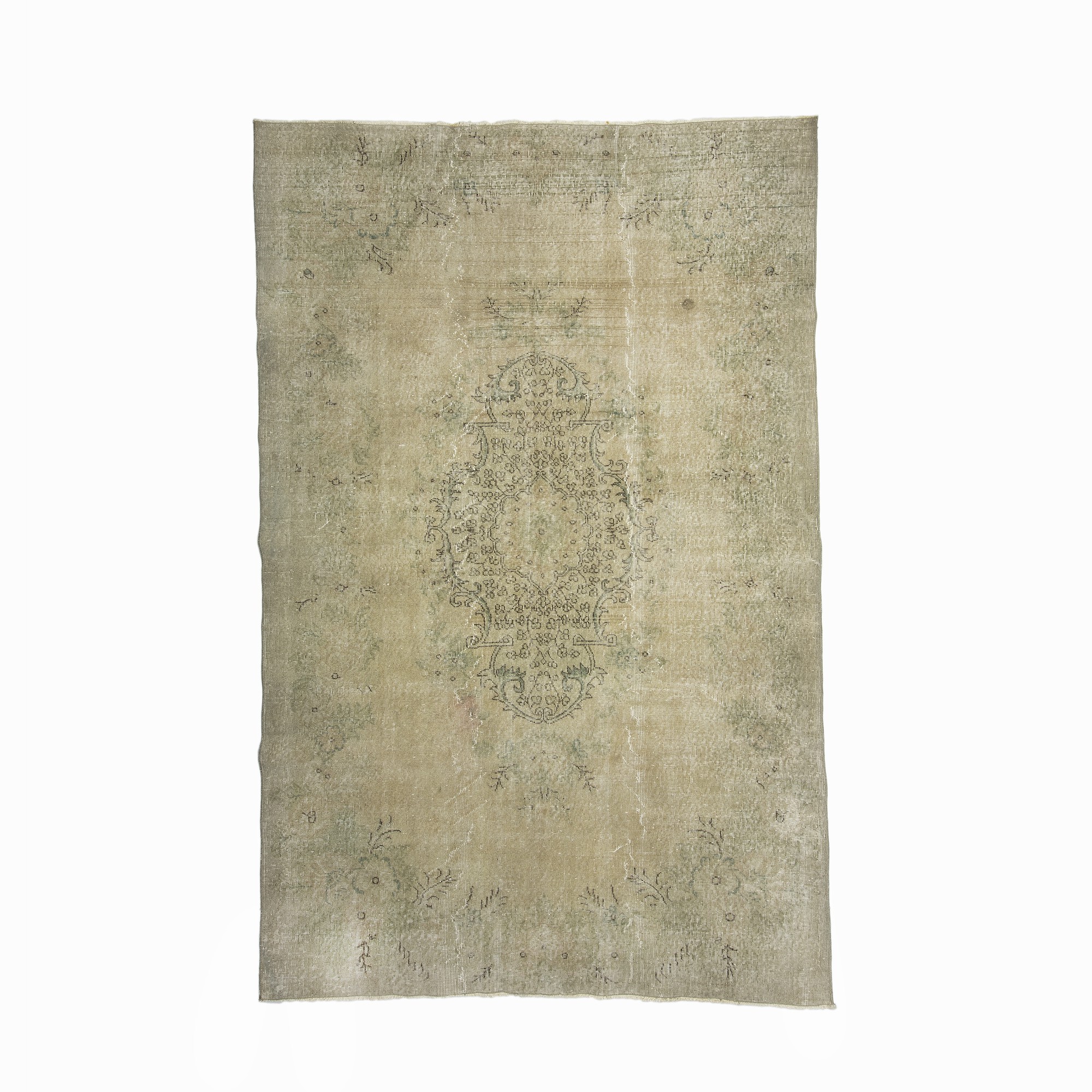 Muted Turkish Oushak Rug 6x9 Feet 182,278 - Oushak Rug