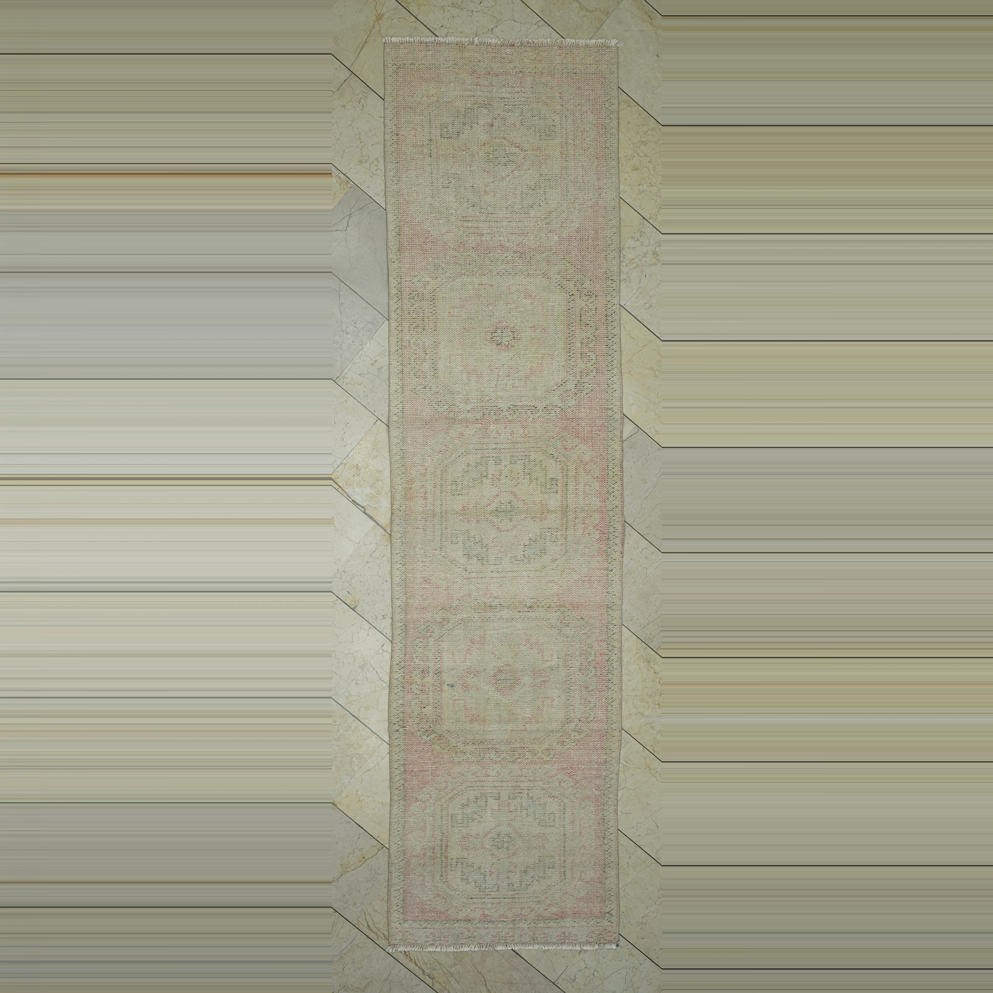 Muted Turkish Runner Rug 3x11 Feet 88,338 - Turkish Rug Runner