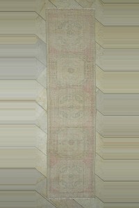 Turkish Rug Runner Muted Turkish Runner Rug 3x11 Feet 88,338
