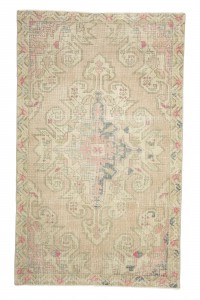 Muted Vintage Oushak Rug 4x7 Feet 126,213 - Oushak Rug  $i