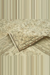 Natural Beige Brown Turkish Carpet Rug 7x10 Feet 216,312 - Oushak Rug $i