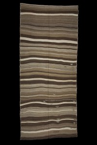 Turkish Natural Rug Natural Brown Flat Weave Kilim Rug 6x12 Feet  164,380