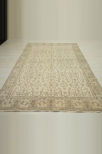 Natural Colors Vintage Oushak Rug 5x9 Feet 160,266 - Oushak Rug $i