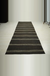 Natural Goat Hair Kilim Rug 4x11 130,330 - Goat Hair Rug $i