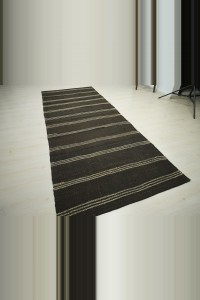 Natural Goat Hair Kilim Rug 4x11 130,330 - Goat Hair Rug $i