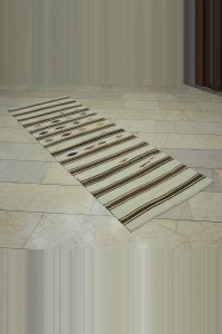 Natural Wool Small Rug Runner 3x8 Feet 83,240 - Turkish Rug Runner $i