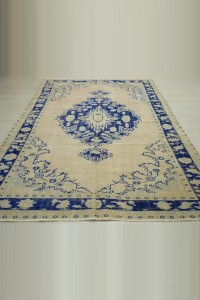 Navy Blue Old Oushak Rug,6x9 188,270 - Oushak Rug $i