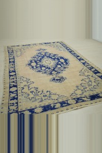 Navy Blue Old Oushak Rug,6x9 188,270 - Oushak Rug $i