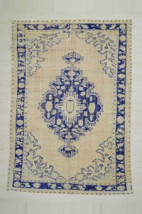 Navy Blue Old Oushak Rug,6x9 188,270 - Oushak Rug $i