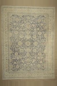 Navy Blue Vintage Oushak Carpet Rug 8x11 Feet  254,340 - Oushak Rug  $i