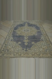Navy Turkish Area Rug 5x9 Feet 165,280 - Oushak Rug $i