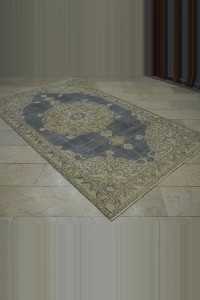 Navy Turkish Area Rug 5x9 Feet 165,280 - Oushak Rug $i