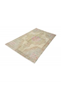 Neutral Oushak Rug 4x7 Feet 121,198 - Turkish Carpet Rug $i