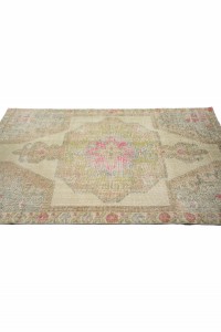 Neutral Oushak Rug 4x7 Feet 121,198 - Turkish Carpet Rug $i