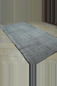 Neutral Turkish Kilim Area Rug 5x10 Feet 161,313 - Grey Turkish Rug $i